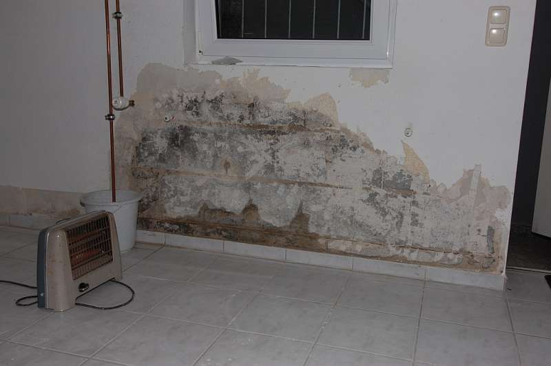 BAU.DE / BAU-Forum: 1. Bild zu Frage "feuchte Kellerwand innen durch Granit-Außentreppe?" im BAU-Forum "Keller"