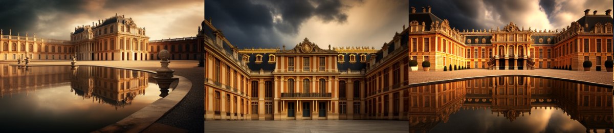Chateau de Versailles Versailles Frankreich: Ein prächtiger Palast, der als Sitz des französischen Königs und als Symbol für die Macht Frankreichs gilt.
