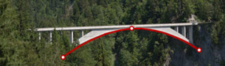Salginatobelbrücke in Schiers / Schweiz