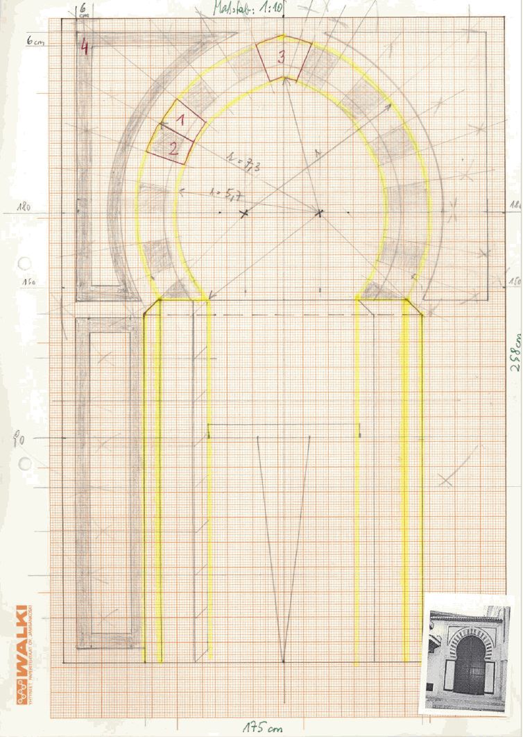 BAU.DE / BAU-Forum: 1. Bild zu Frage "Konstruktion eines Hufeisenspitzbogens" im BAU-Forum "Architekt / Architektur"