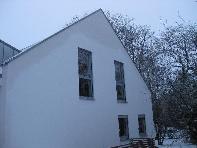 BAU.DE / BAU-Forum: 1. Bild zu Frage "Feuchter Au&szlig;enputz: Ursachen, Folgen & Sanierungskosten bei Stockflecken?" im BAU-Forum "Au&szlig;enw&auml;nde und Fassaden"