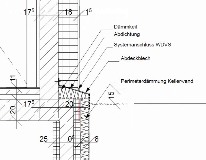 BAU.DE / BAU-Forum: 1. Bild zu Frage "Kellerplatte zu gro&szlig;: Was tun bei &Uuml;berstand? Anschluss, Abdichtung & Statik pr&uuml;fen!" im BAU-Forum "Au&szlig;enw&auml;nde und Fassaden"