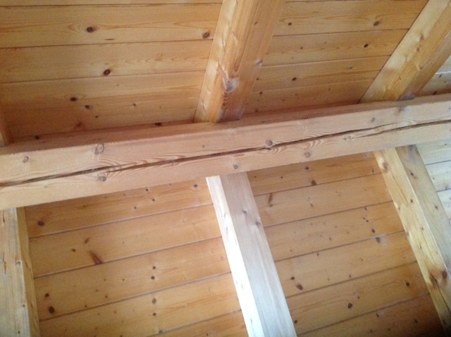 Bild zum BAU-Forumsbeitrag: Risse in Abstützbalken im Forum Dach