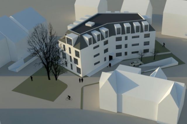 BAU.DE / Forum: 1. Bild zu Antwort "Danke für die kostruktive Hinweise. Der..." auf die Frage "Grundriss für Mehrfamilienhaus" im Forum "Grundriss-Diskussionen"
