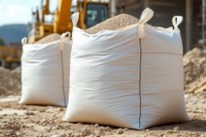 Ein Big Bag (Bigbag) ist ein großer, flexibler Behälter, der für den Transport und die Lagerung von Schüttgütern wie Sand, Kies, Getreide, Chemikalien und anderen Materialien verwendet wird.