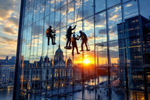 Höhensicherheit beschreibt alle Maßnahmen, Techniken und Vorschriften, die darauf abzielen, Personen bei Arbeiten in der Höhe vor Abstürzen und Verletzungen zu schützen.