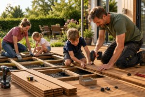 Holzterrasse selber bauen: Was wirklich z&auml;hlt, bevor die erste Diele liegt - Bild: BauKI / BAU.DE