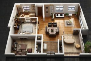 Gem&uuml;tlich Wohnungen einrichten mit Online 3D-Raumplanern