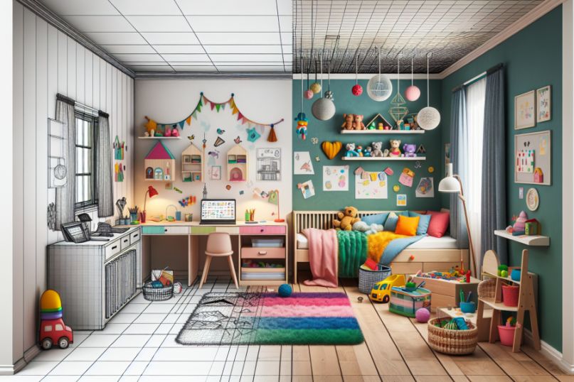 Farbenfrohe Akzente und kindgerechte Motive: Kinderzimmermöbel sollten den Kleinen gefallen und können durch interessante Farben auch die Fantasie der Kinder anregen