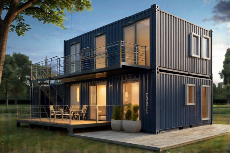 Ein Container-Haus ist eine innovative Wohnform, die aus recycelten oder neuen Frachtcontainern besteht. Ein Container-Haus ist eine innovative Wohnform, die aus recycelten oder neuen Frachtcontainern besteht.