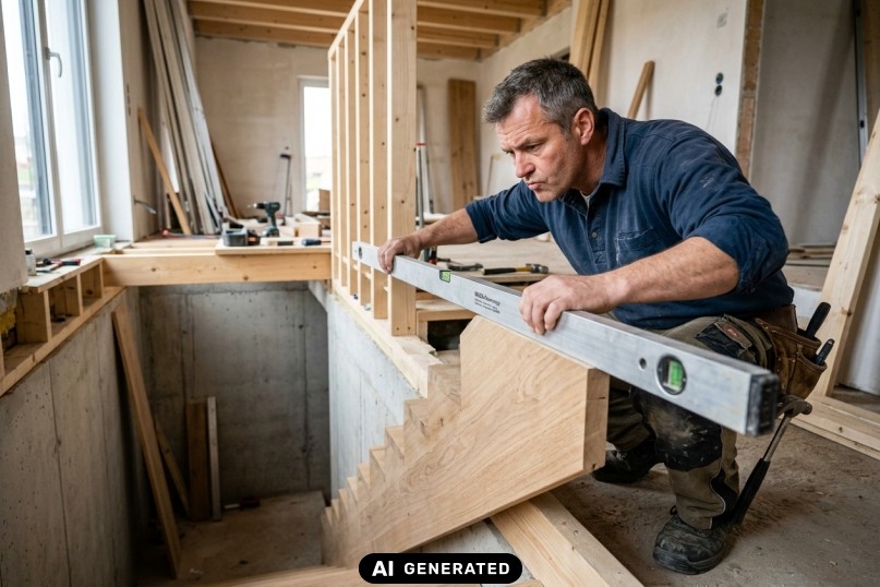 Der Treppenbau ist die handwerkliche oder industrielle Herstellung von Treppen f&uuml;r Geb&auml;ude, Au&szlig;enbereiche oder spezifische Anwendungen.