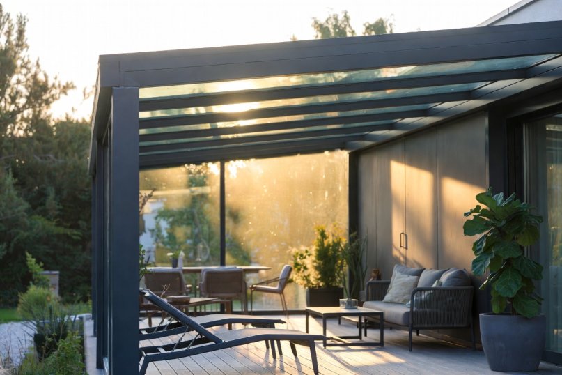 Glas-Aluminium-Konstruktionen: Pfetten, Sparren und Dachgef&auml;lle